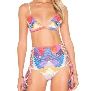 Mara Hoffman Radial Lavender Bikini Set